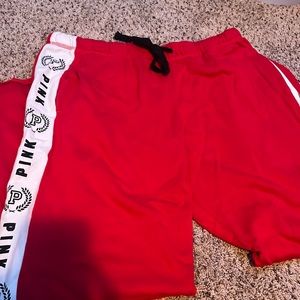 Pink sweat pants